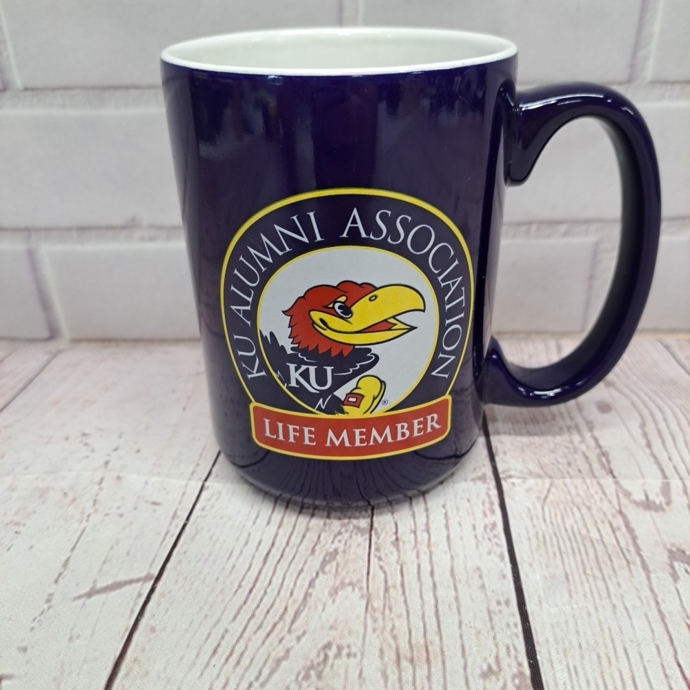 KU University Of Kansas Jayhawks Alumni Association Lifetime Member Cup Mug